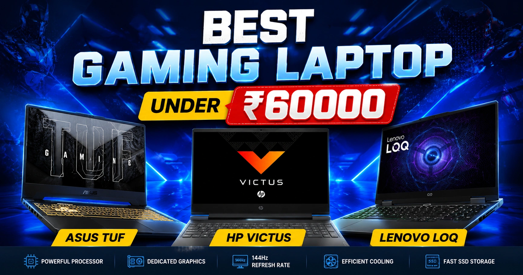 best gaming laptop under 60000