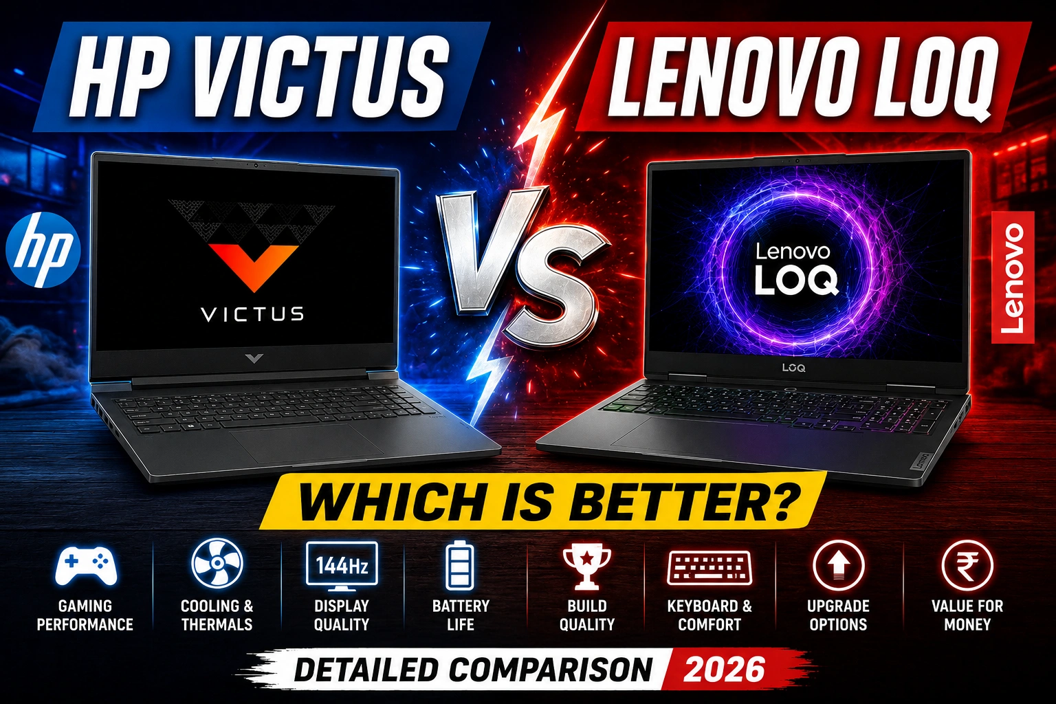 hp victus vs lenovo loq gaming laptop comparison