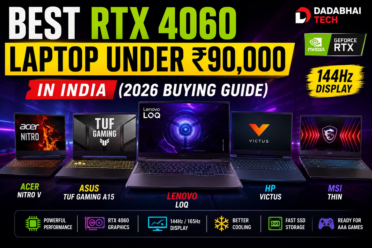 best rtx 4060 laptop under 90000